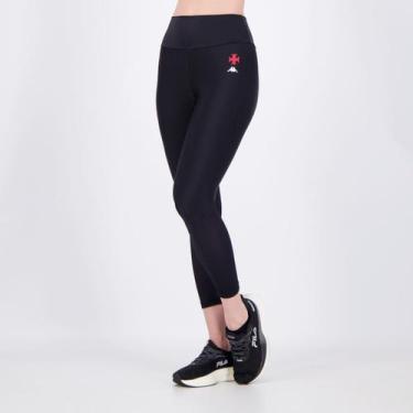 Imagem de Calça Legging Kappa Vasco Supp Lee Feminino Preta, P
