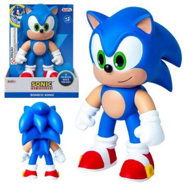 Imagem de Boneco Sonic Articulado Vinil Original Novabrink 21cm