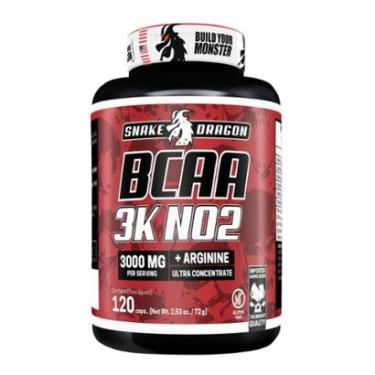 Imagem de BCAA 3K NO2 Arginina Snake Dragon 120 Cápsulas-Unissex