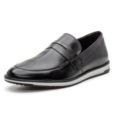 Imagem de 4703BGI- Sapato social Loafer masculino em couro nobre forrado-Masculino