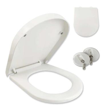 Imagem de Banheiro Privada Lavabo Fecha Devagar Assento Sanitario Soft Close Lux