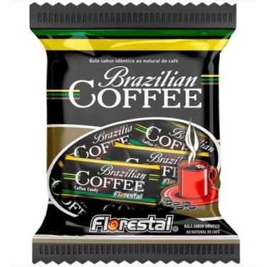 Imagem de 5 Pacotes Bala de Café Florestal Brazilian Coffee de 500gr - Mor, bala