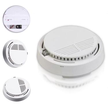 Imagem de Detector De Incendio Alarme Fogo Fumaca Sensor Fotoeletrico Seguranca Empresarial Casa Comercial Protecao Do Lar