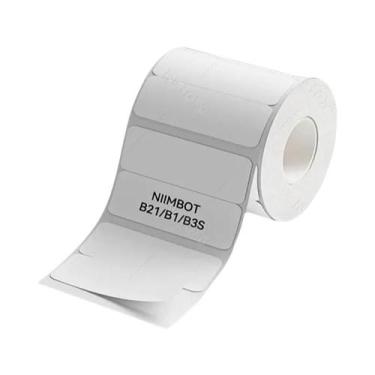 Imagem de Etiqueta Térmica Branca Autoadesiva Redonda De 20-50mm De Largura Para