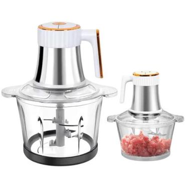 Imagem de Mini Processador Elétrico 3L Cortador Alimentos Potente - Tatudeboa