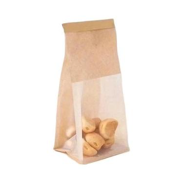 Imagem de Saco Transparente Autoadesivo Para Pão 5-50 Unidades, Embalagem Para T