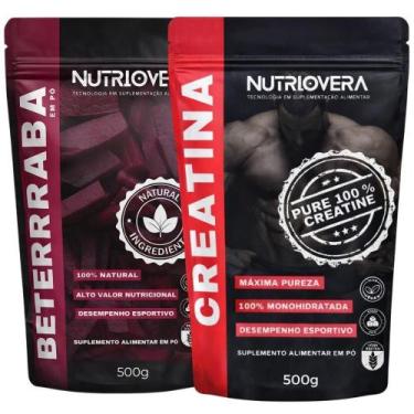 Imagem de Kit Beterraba Em Pó E Creatina Monohidratada 100% Pura 500G - Nutriove