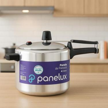 Imagem de Panela De Pressão Panelux Classic 4,5 Lts Polida Alumínio - Penelux, 4