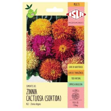 Imagem de Sementes Zinnia Cactuosa Sortida ISLA
