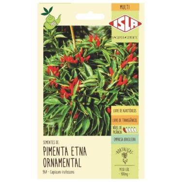 Imagem de Sementes de Pimenta Etna Ornamental ISLA