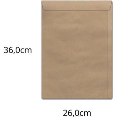 Imagem de Envelope Saco Natural 260x360mm 80grs. Kn 36 250un - Scrity