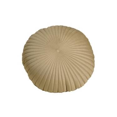 Imagem de Almofada em Veludo Offwhite Redonda