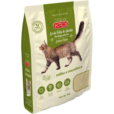 Imagem de Kädi Areia Biodegradavel, Grãos Finos 4Kg Milho e Mandioca