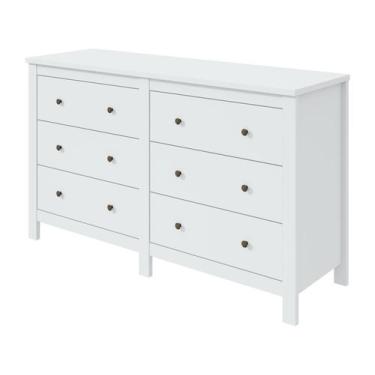 Imagem de Cômoda Horizontal Maggiore com 6 Gavetas Lopas, Branco