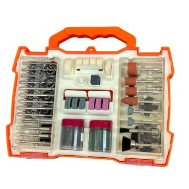 Imagem de Kit Acessórios Micro Retífica 99 Peças Uso Profissional - SG UTILIDADE