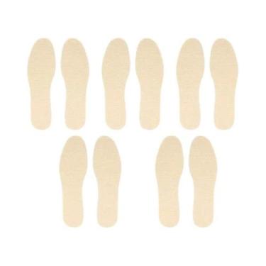 Imagem de Palmilhas De Lã De Ovelha Para Homens E Mulheres, 1-6 Pares, Aquecidas