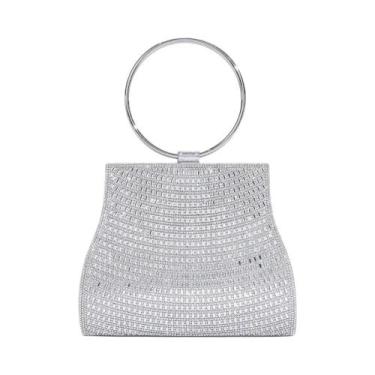 Imagem de Bolsa De Mão Feminina Com Strass E Diamantes Para Noite, Festa De Casa