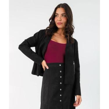 Imagem de Jaqueta Feminina Biker Suede Marisa Preto-52411, Preto, GG