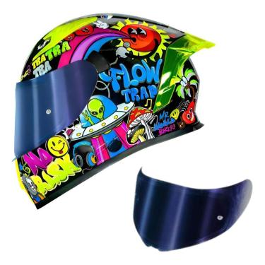 Imagem de Capacete Norisk Flow Trap Preto Brilho-Unissex