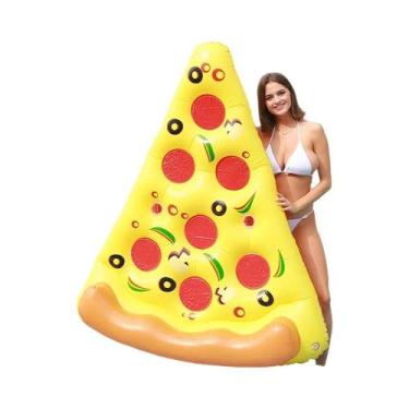 Imagem de Colchão Inflável Gigante Em Formato De Pizza Para Piscina, Brinquedo A
