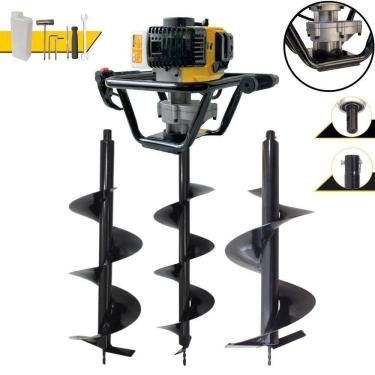 Imagem de Perfurador de Solo PSL517 à Gasolina 51,7CC 1,8HP com Brocas 80X20CM e 80X25CM Lynus