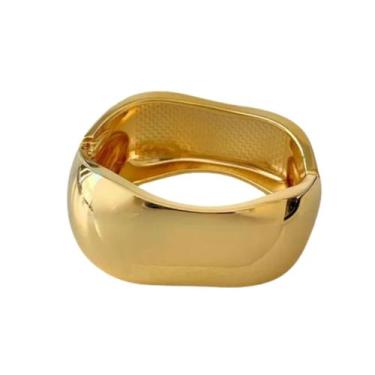 Imagem de Bracelete bold ondulado - Banhado em ouro 18k - Valencio Joias