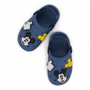 Imagem de Babuche Menino Bebê Disney MickeyMoments II Grendene Kids, azul/azul/e