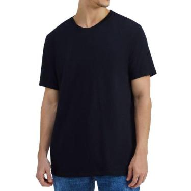 Imagem de Camiseta Masculina Hering MC Regular Preta - 0201N, G1, Preto