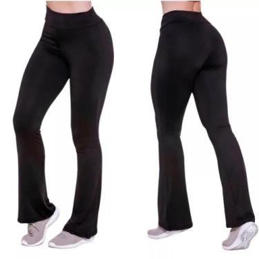 Imagem de Calça Flare Peluciada Feminina Legg Bailarina Flanelada Cinza - ANNE, 