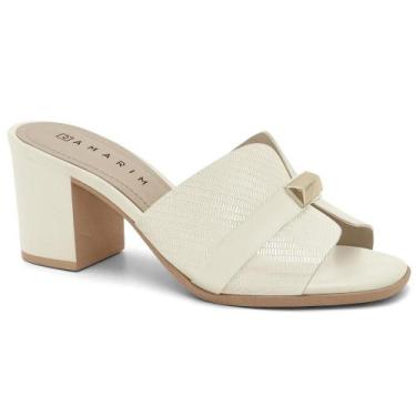 Imagem de Tamanco ramarim ref 2451201 feminino, 35, Creme