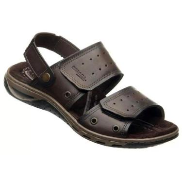 Imagem de Sandália Couro Pegada Amortecedor 131668 Masculina - Marrom, 41