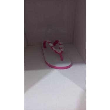 Imagem de Chinelo decorado branco e rosa - Havaianas 