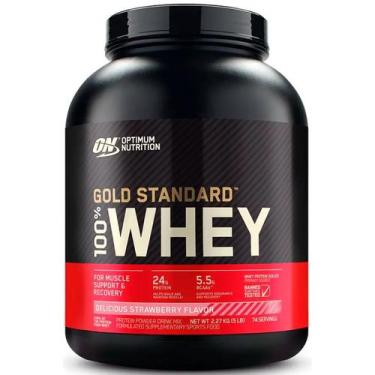 Imagem de Whey Protein Gold Standard Delicious Strawberry (2,27kg) Optimum Nutri