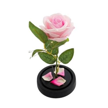 Imagem de Rosa Eterna na Cúpula c LED Decoração Elegante Romântica Mãe - Genéric