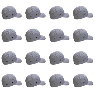 Imagem de Bone com Capacete EPI Kit 16 Uni Obra Construcao Seguranca Casquete Reparo Conserto Trabalho Protecao Resistente