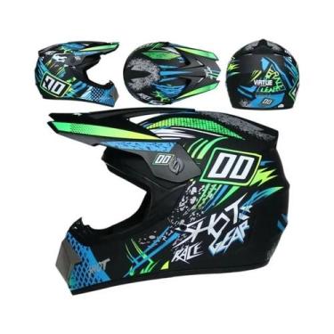 Imagem de Capacete De Moto Off-road Para Crianças, Capacete De Segurança Para Mo