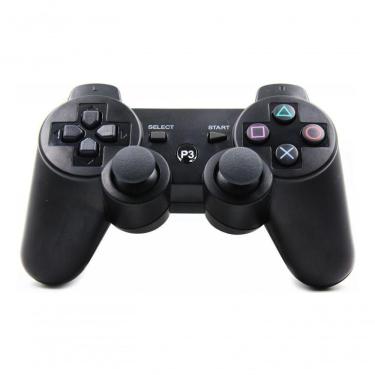 Imagem de Controle para Playstation 3 Aquilae Dualshock 3 Doubleshock Compatível com Console sem Fio Bluetooth Preto