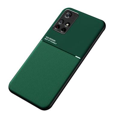 Imagem de Kepuch Mowen Capa para Xiaomi Redmi Note 11 5G(China)/Poco M4 Pro 5G - Case Placa de Metal Embutida para Xiaomi Redmi Note 11 5G(China)/Poco M4 Pro 5G - Verde
