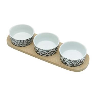 Imagem de Lyor CJ BANDEJA DE BAMBU C/3 PETISQUEIRAS 30x10cm, SEM LINHA