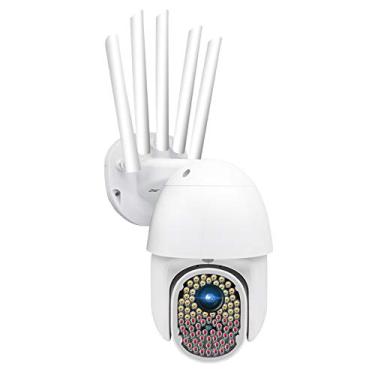 Imagem de Câmera PTZ externa, Câmera IP de segurança sem fio 1080p, 2.4G Wifi Pan Tilt, Áudio bidirecional, Visão noturna em cores, CFTV de vigilância à prova d'água IP66, Alarme de detecção de movimento