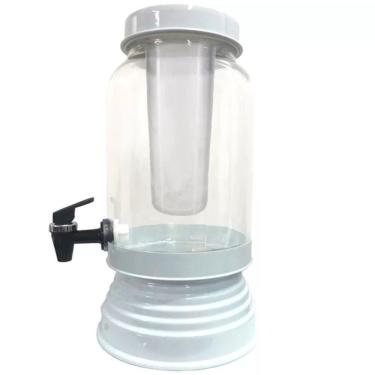 Imagem de Suqueira Cervejeira De Vidro E Bastão De Gelo 3,5L - Branca