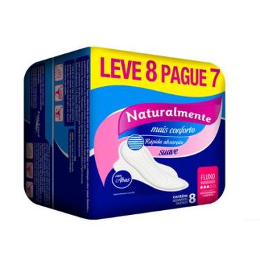 Imagem de Absorvente Naturalmente Gel Com Abas Leve 8 Pague 7 Ever Green