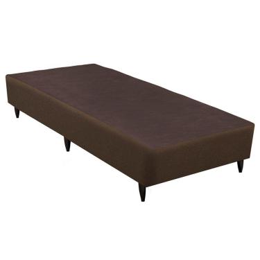 Imagem de Base Sommier Linho Solteiro 88x188x30cm Ortobom Marrom