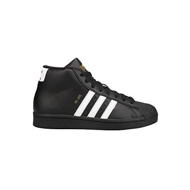Imagem de adidas Originals Tênis unissex infantil modelo profissional, preto/branco/dourado, tamanho 4,5 criança grande, Preto/Branco/Dourado, 17