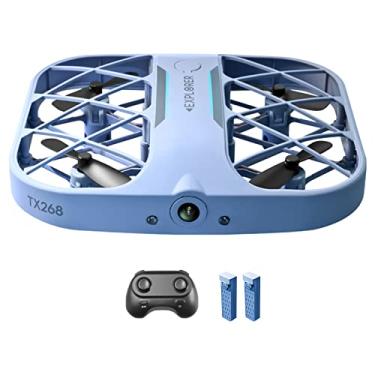 Imagem de AIZHIYI 4K Camera Quadcopter RC Drone 4CH FPV Pocket Aircraft with 2 Battery (Blue)