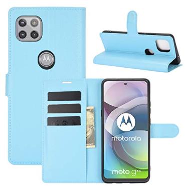 Imagem de YUNCHAO Caixa de telefone Para Motorola Moto G 5G Litchi Texture Horizontal Flip Capa Protetora com Suporte e Slots de Cartão e Carteira capa para celular