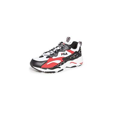Imagem de Fila Men's Ray Tracer Tarvos Sneakers, White/Black/Fila Red, 9 Medium US