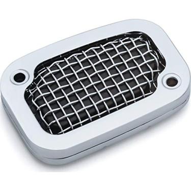 Imagem de Kuryakyn Acessório de realce de motocicleta 6532: Capa de cilindro mestre de embreagem de malha para motocicletas de Touring Harley-Davidson 2014-16, cromado