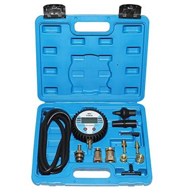 Imagem de Testador de medidor de vácuo, bomba de combustível multifuncional, conversor catalítico, silenciador, carburador, testador de pressão traseira de escape, medidor de exibição digital com adaptadores e