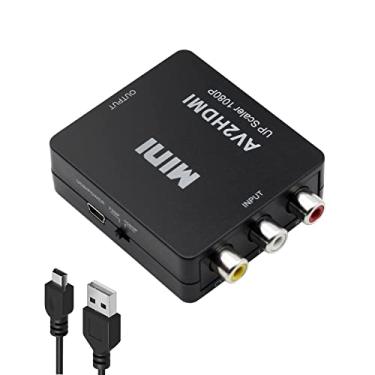 Imagem de Conversor RCA para HDMI, Sorthol AV para HDMI 1080p composto CVBS AV para HDMI conversor adaptador de áudio de vídeo para PAL/NTSC para PC, laptop, Xbox, PS4, PS3, TV, STB, VHS VCR câmera DVD